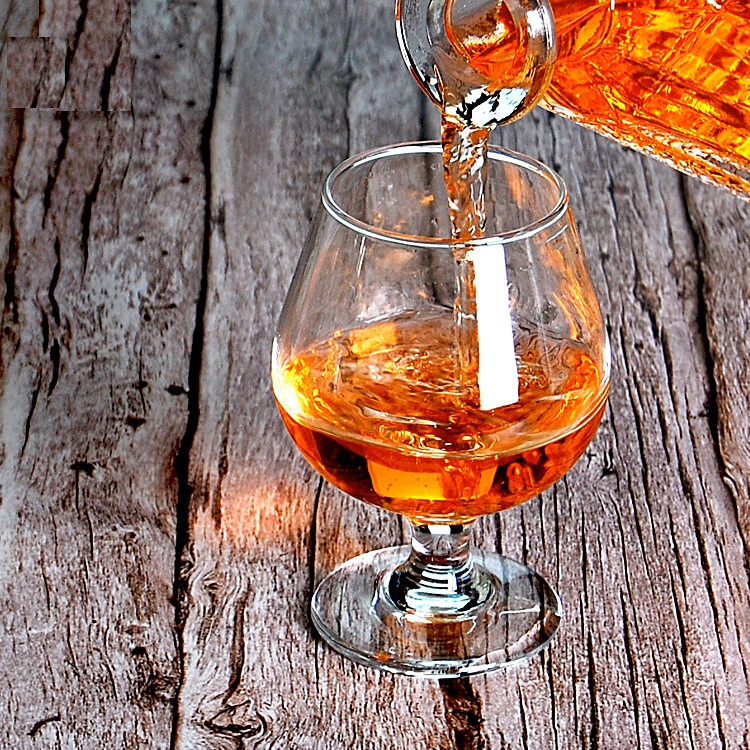 Wholesale sublimation blank whiskey tasting glass