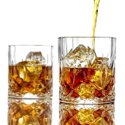 11 oz lead free crystal whiskey glasses (2)