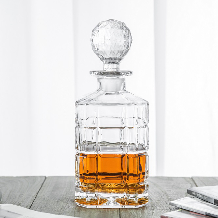 4 plaid double old fashioned whiskey glass