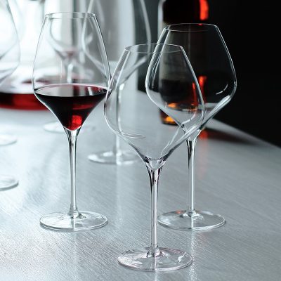 Crystal handmade red wine glasses (5)