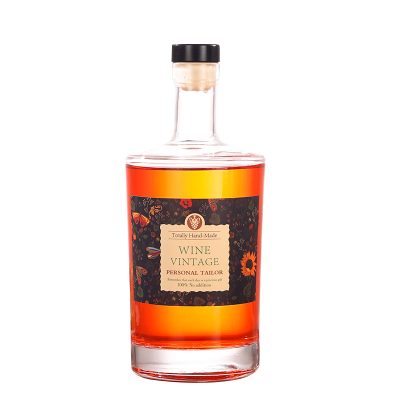 Custom frosted vodka brandy whiskey glass bottle (3)