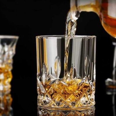 Diamond thick base whisky crystal glass (1)