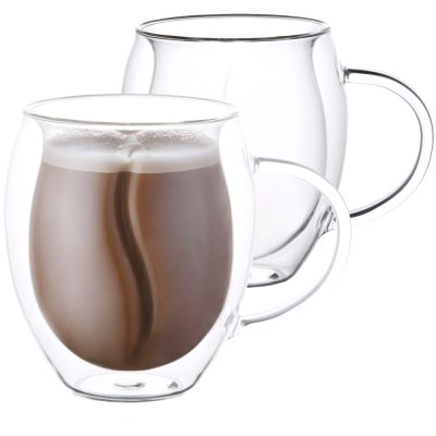 Double wall glass coffee mug (3)