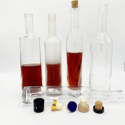 Empty glass wine whiskey bottle (1)
