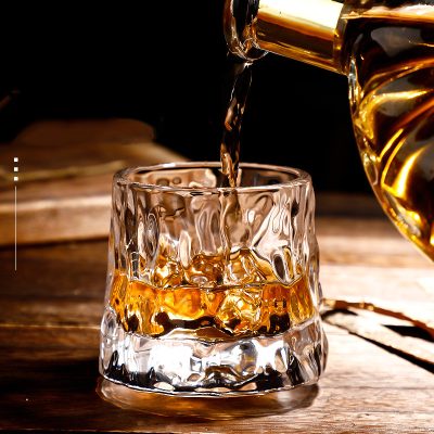 Gyrate wine rotating whiskey glasses cup (4)