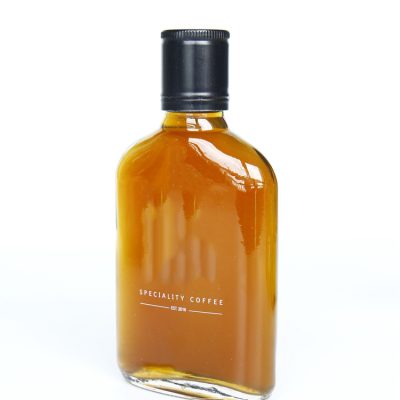 High quality clear flat whiskey bottle (2)