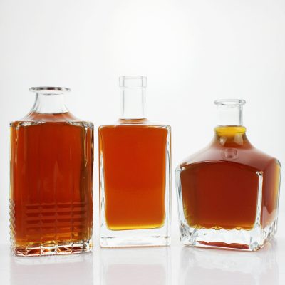 High weight vodka whiskey brandy bottle (3)