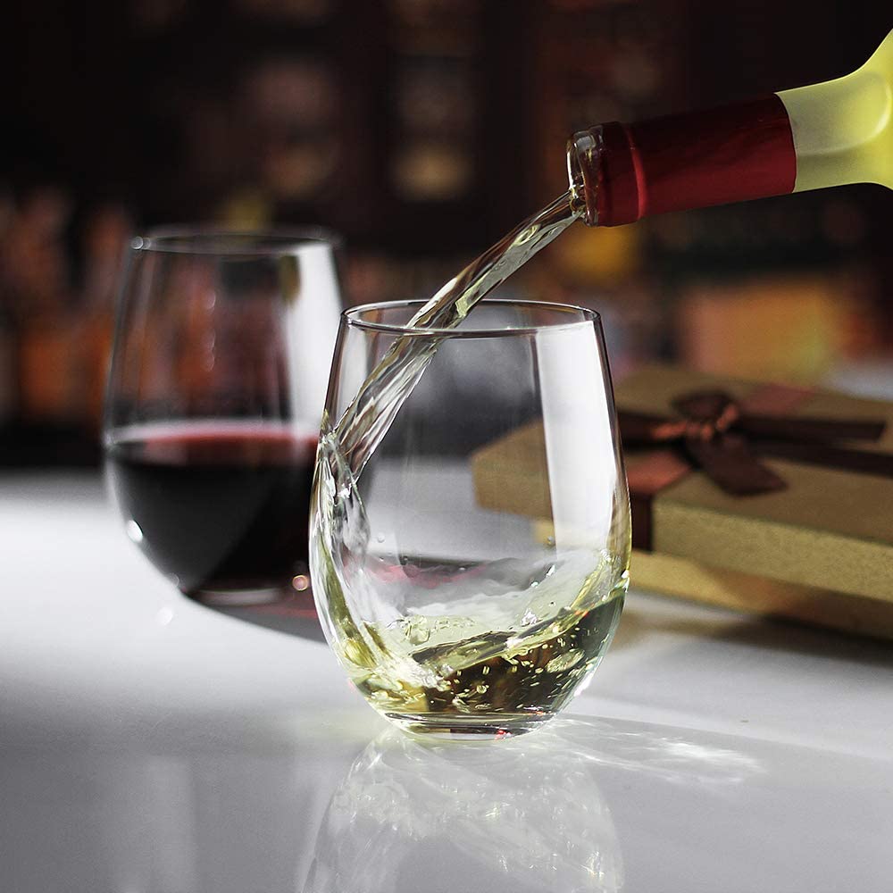 Large water goblets whiskey tasting glasses