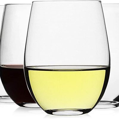 Large water goblets whiskey tasting glasses (2)