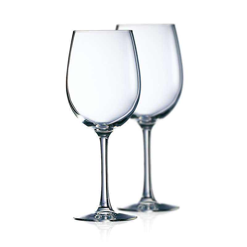 Long stem goblet white wine glasses