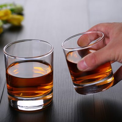 Old fashioned whiskey glasses for bar (3)