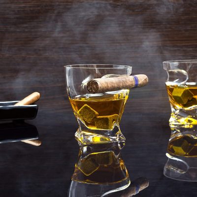 Promotional price cigar whiskey glass (6)