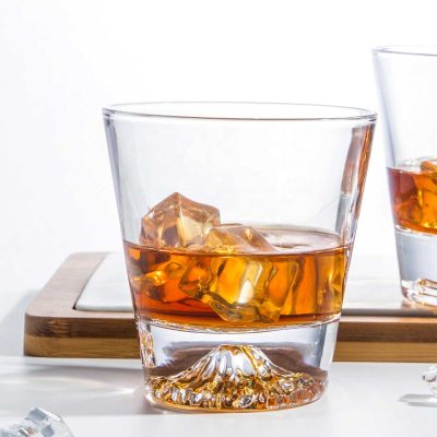 Thick bottom rock whiskey glass (2)