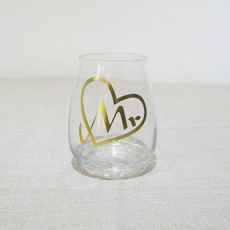 Unique short stem whisky tasting glass