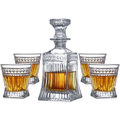 Whiskey glass bottle 180 ml with factory price (1)