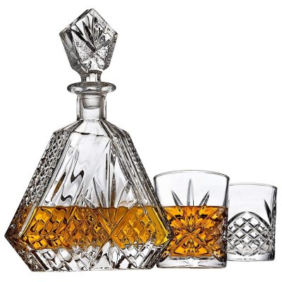 Whiskey glass bottle 180 ml with factory price (5)