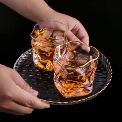 Wholesale irregular twisted whiskey glass (1)